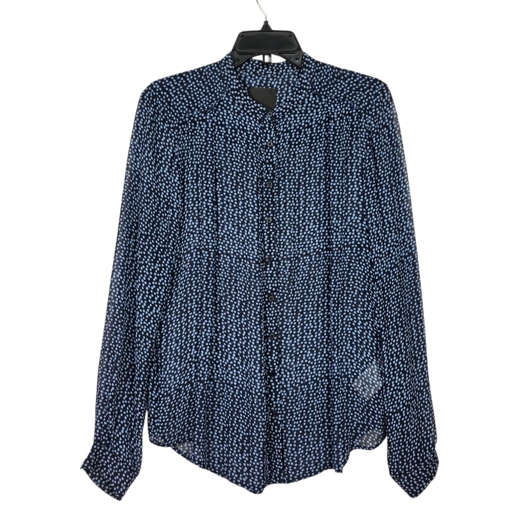 Inwear polka dot Sheer Button down Blouse